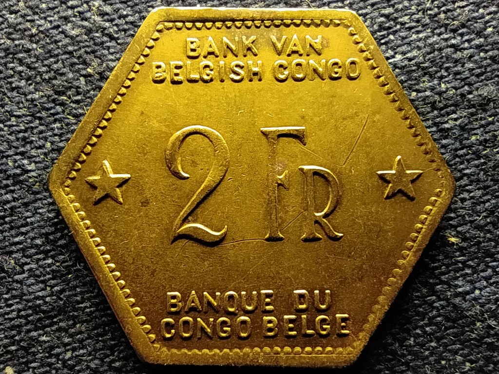 Kong&oacute; (Zaire) III. Lip&oacute;t (1934-1951) 2 Frank 