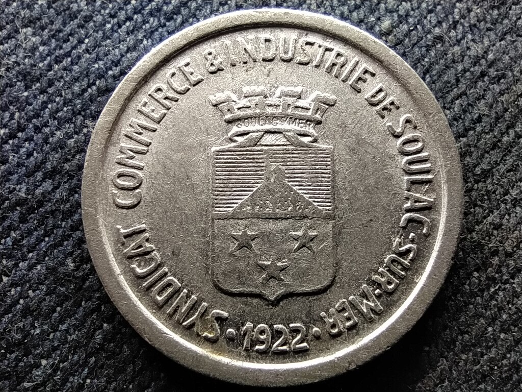 Franciaorsz&aacute;g Soulac-sur-Mer k&ouml;zs&eacute;g 10 Centimes 