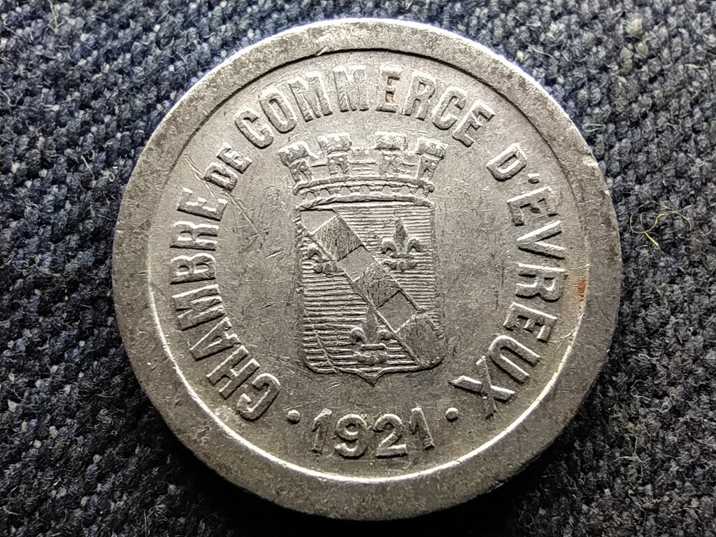 Franciaorsz&aacute;g &Eacute;vreux v&aacute;ros 5 Centimes 