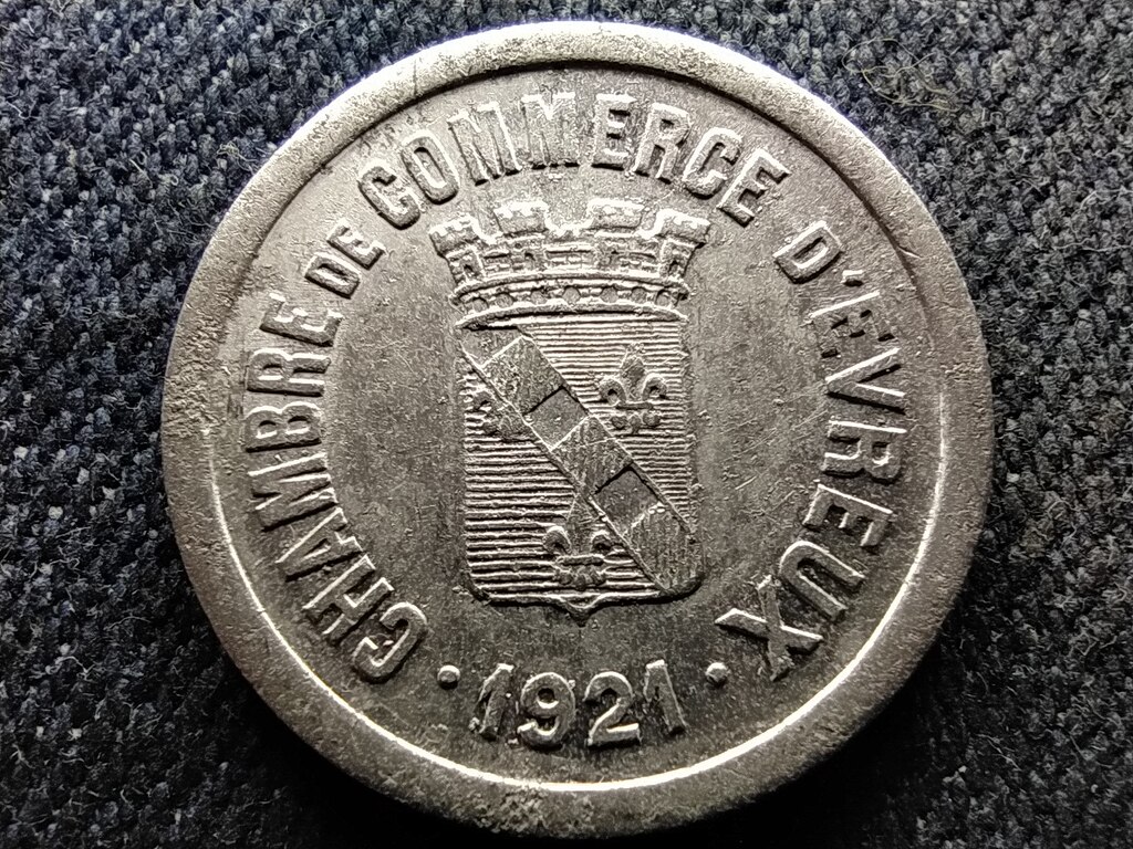 Franciaorsz&aacute;g &Eacute;vreux v&aacute;ros 10 Centimes 