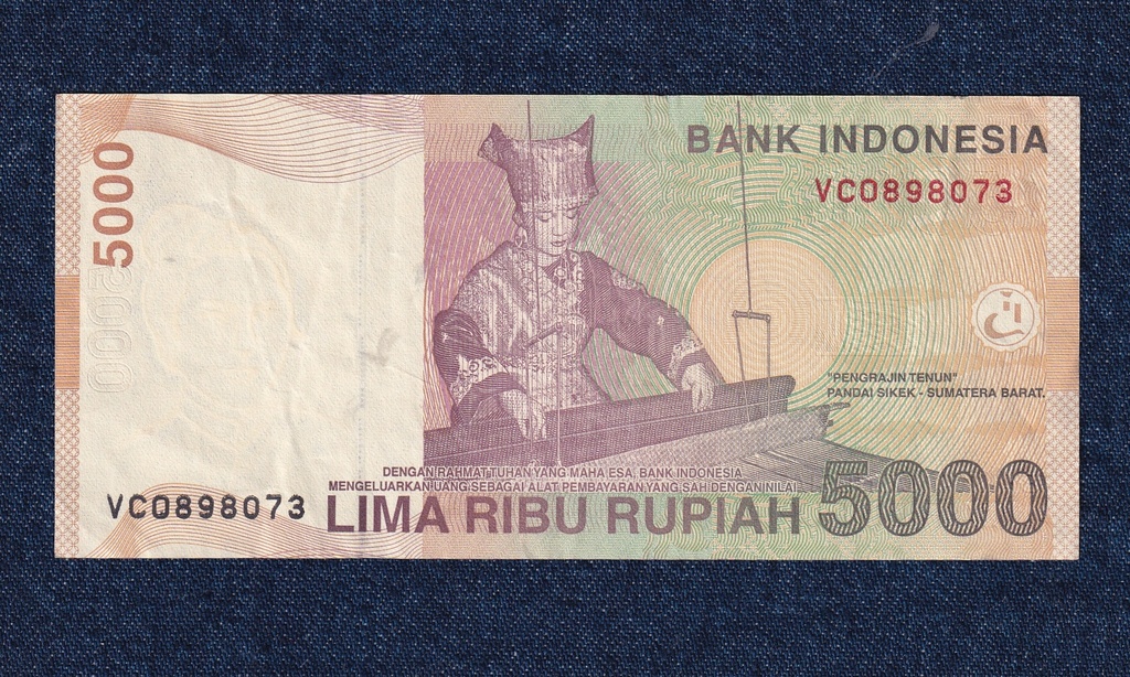 Indon&eacute;zia 5000 R&uacute;pia 