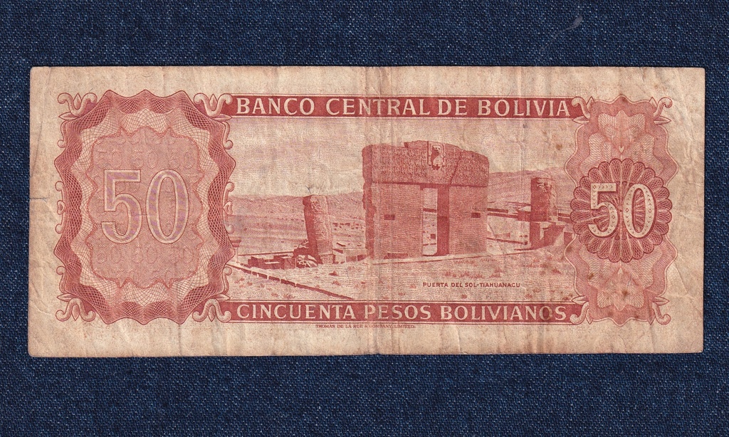 Bol&iacute;via 50 Pez&oacute; 