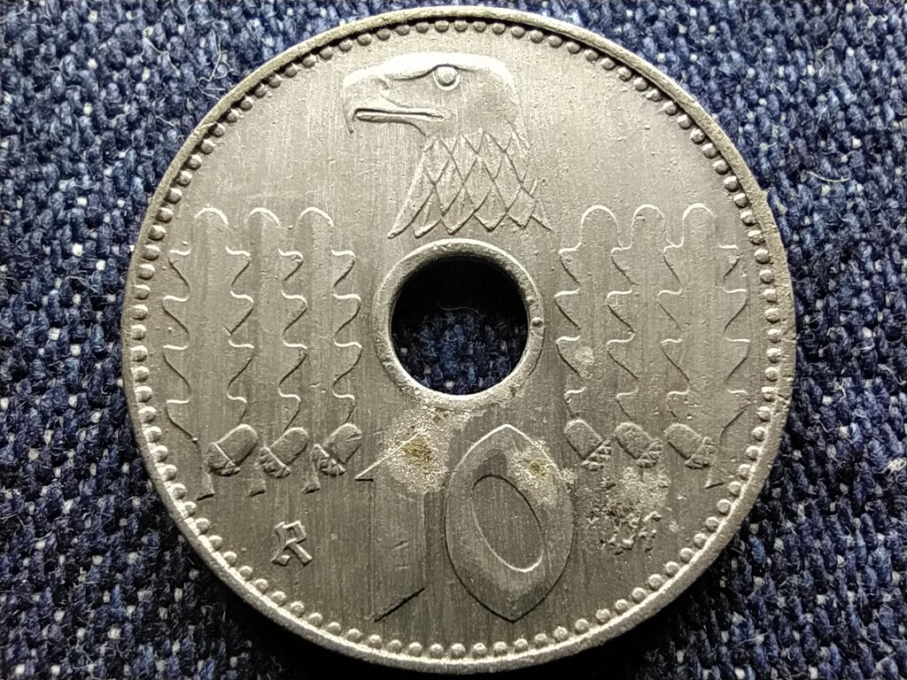 N&eacute;metorsz&aacute;g Horogkeresztes 10 birodalmi pfennig