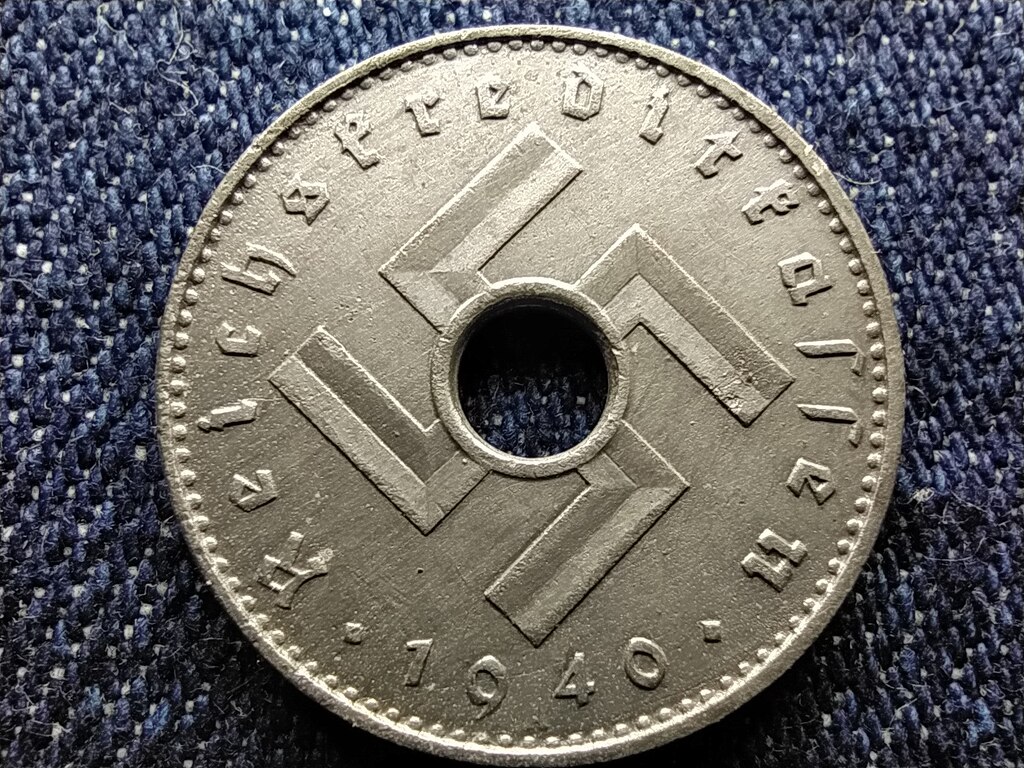 N&eacute;metorsz&aacute;g Horogkeresztes 10 birodalmi pfennig