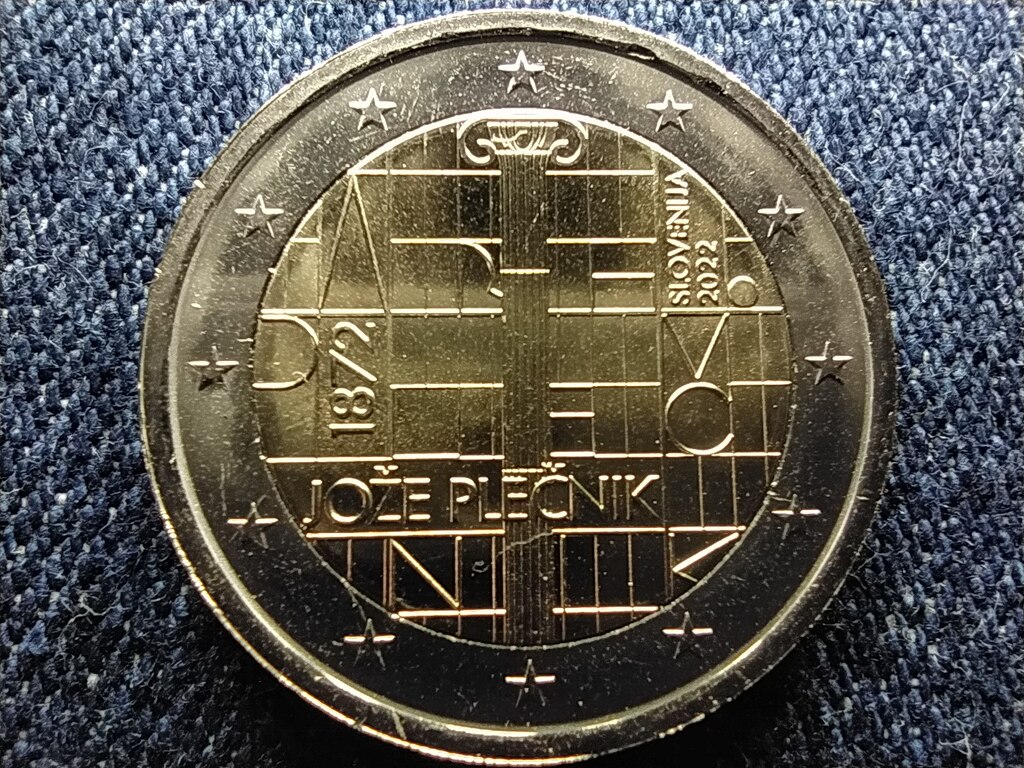 Szlov&eacute;nia Jože Plečnik 2 Euro 