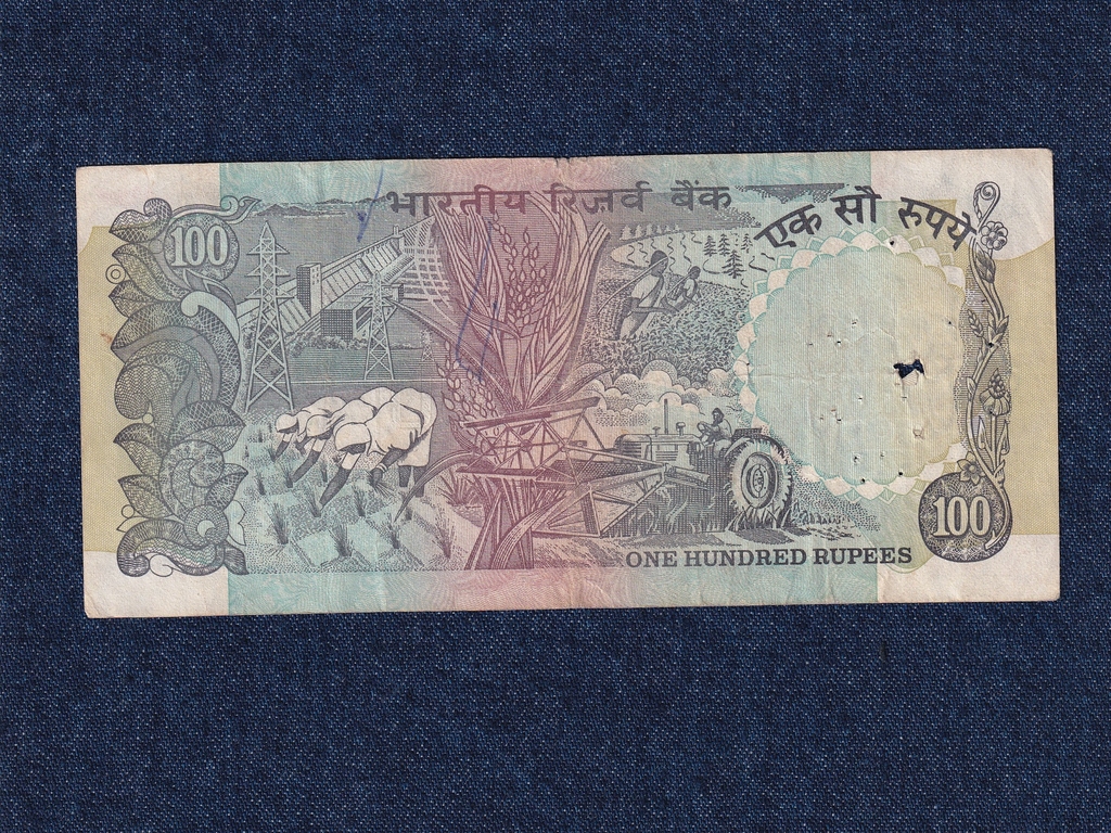 India 100 R&uacute;pia 