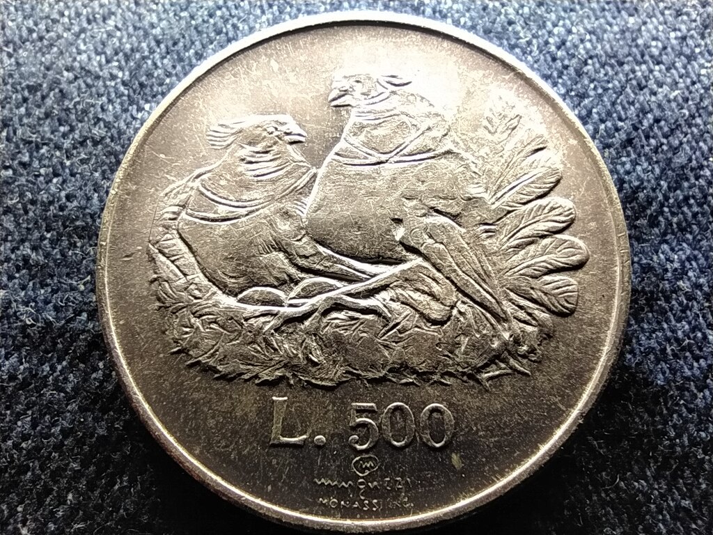 San Marino Galambok .835 Ez&uuml;st 500 L&iacute;ra 