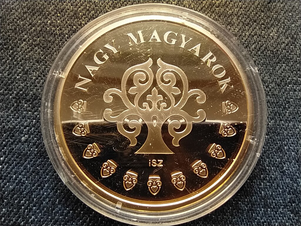 Nagy Magyarok De&aacute;k Ferenc (1803-1876) aranyozott r&eacute;z &eacute;rem