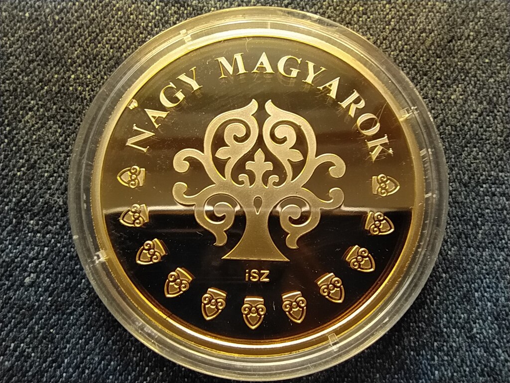 Nagy Magyarok B&aacute;thory Istv&aacute;n (1571-1586) aranyozott r&eacute;z &eacute;rem