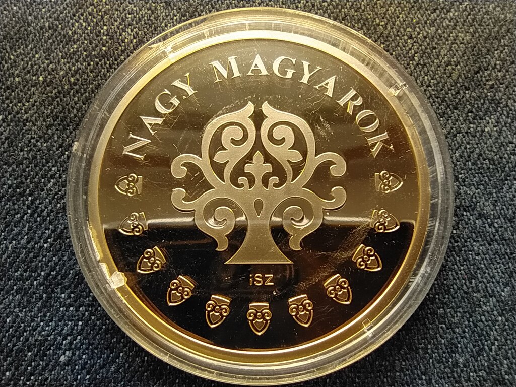 Nagy Magyarok T&aacute;ncsics Mih&aacute;ly (1799-1884) aranyozott r&eacute;z &eacute;rem