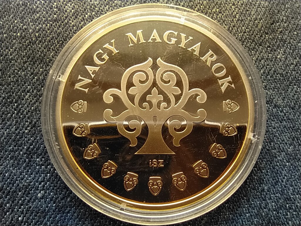 Nagy Magyarok Szent Imre (1007-1031) aranyozott r&eacute;z &eacute;rem