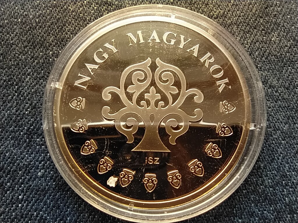 Nagy Magyarok Karinthy Frigyes (1887-1938) aranyozott r&eacute;z &eacute;rem