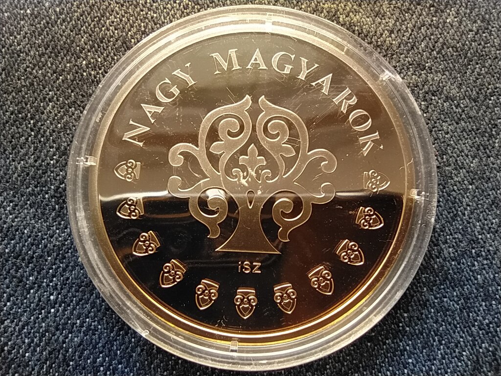 Nagy Magyarok Semmelweis Ign&aacute;c (1818-1865) aranyozott r&eacute;z &eacute;rem