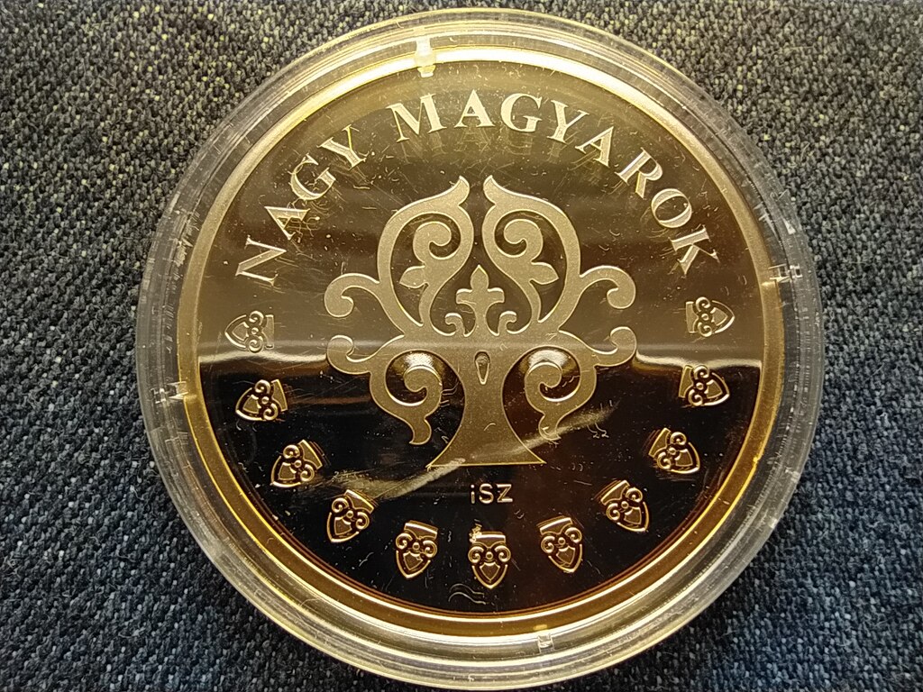 Nagy Magyarok B&aacute;nki Don&aacute;t (1859-1922) aranyozott r&eacute;z &eacute;rem