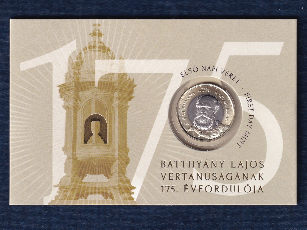 Magyarorsz&aacute;g Batthy&aacute;ny Lajos v&eacute;rtan&uacute;s&aacute;g&aacute;nak 175. &eacute;vfordul&oacute;ja 200 Forint 