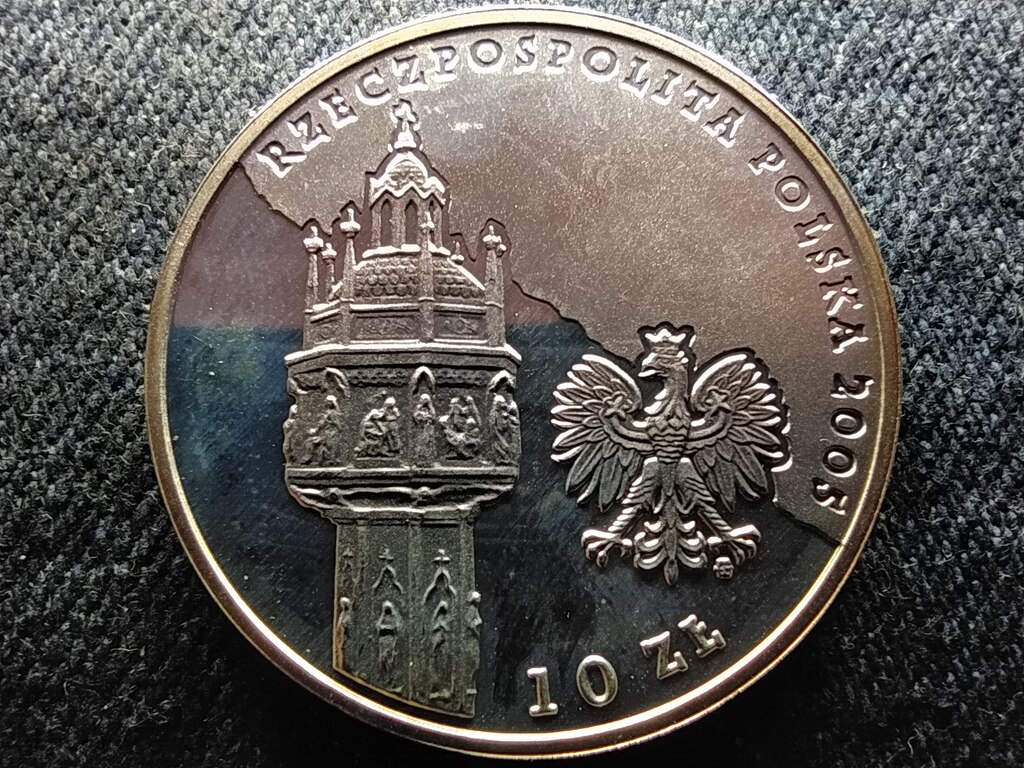 Lengyelorsz&aacute;g II. J&aacute;nos P&aacute;l P&aacute;pa .925 Ez&uuml;st 10 Zloty 