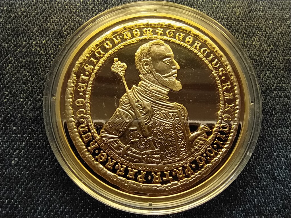 Magyar aranyp&eacute;nzek ut&aacute;nveretben I. R&aacute;k&oacute;czi Gy&ouml;rgy 100 duk&aacute;t .999 &Eacute;rem