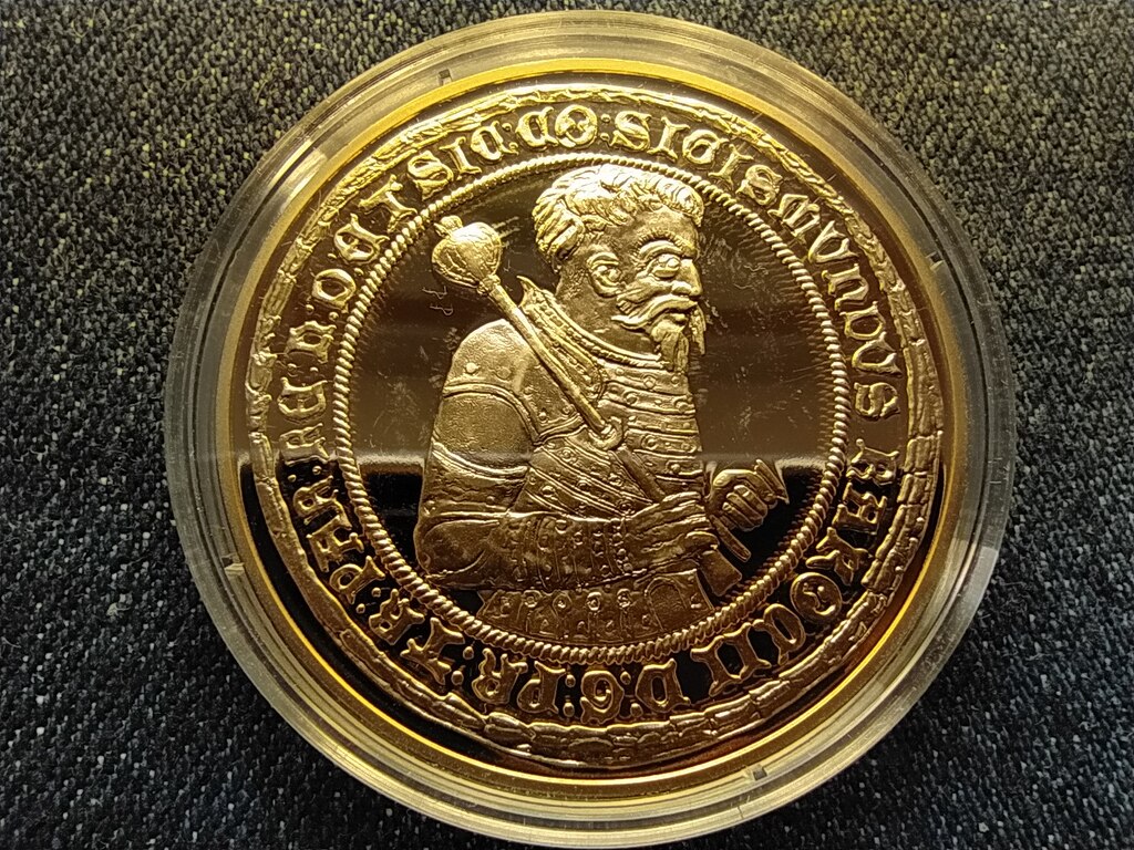 Magyar aranyp&eacute;nzek ut&aacute;nveretben R&aacute;k&oacute;czi Zsigmond 10 gulden .999 &Eacute;rem