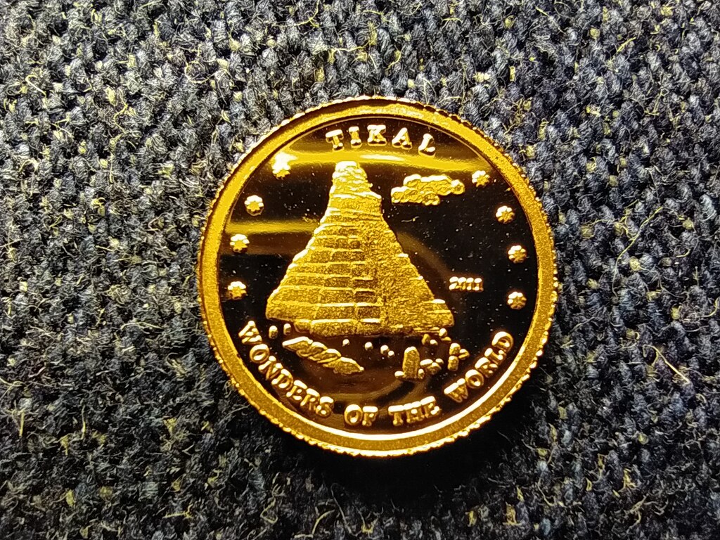 &Eacute;szak-Korea A vil&aacute;g csod&aacute;i Tikal .999 Arany 10 Won 1g