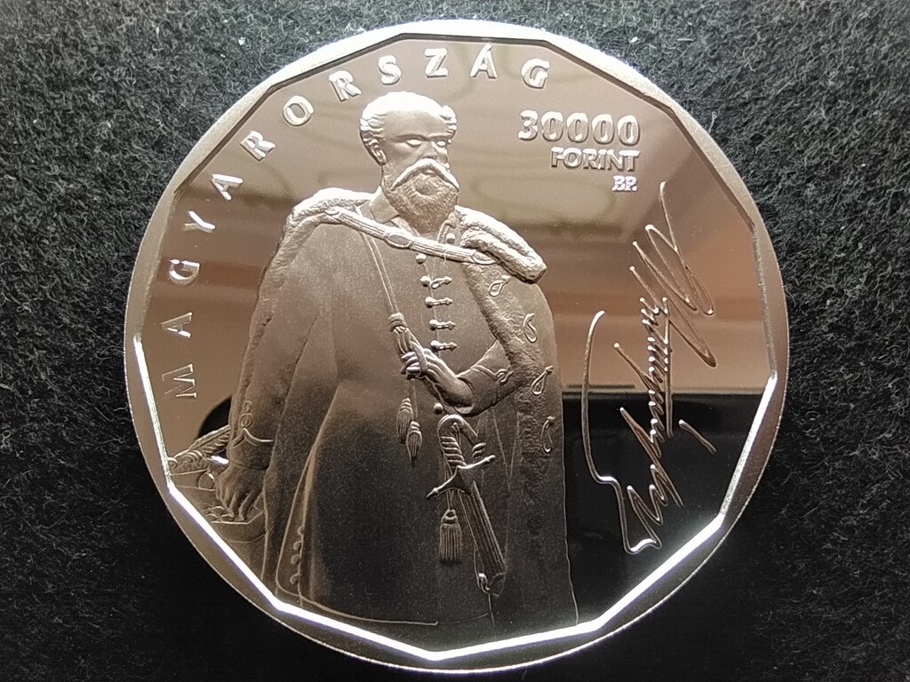 Magyarorsz&aacute;g Batthy&aacute;ny Lajos &eacute;s a 13 aradi v&eacute;rtan&uacute; .925 Ez&uuml;st 30000 Forint 