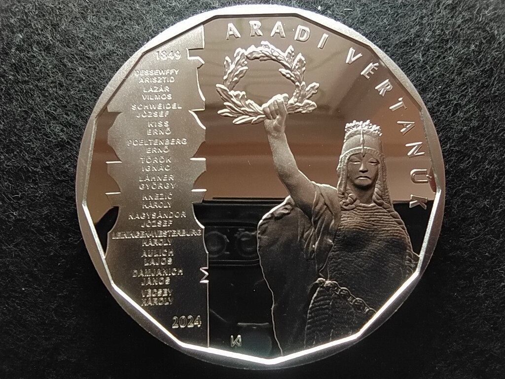 Magyarorsz&aacute;g Batthy&aacute;ny Lajos &eacute;s a 13 aradi v&eacute;rtan&uacute; .925 Ez&uuml;st 30000 Forint 