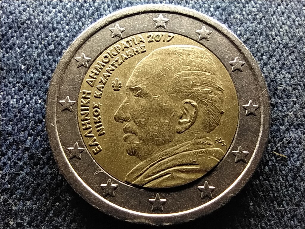 G&ouml;r&ouml;gorsz&aacute;g Nikos Kazantzakis 2 Euro 