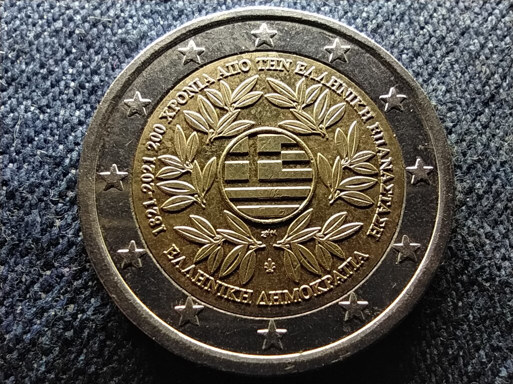 G&ouml;r&ouml;gorsz&aacute;g 1821-es G&ouml;r&ouml;g Forradalom 2 Euro 