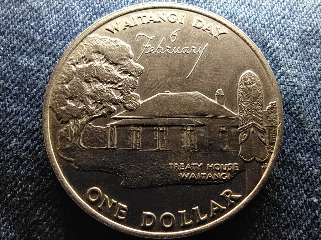 &Uacute;j-Z&eacute;land Waitangi-nap 1 Doll&aacute;r 