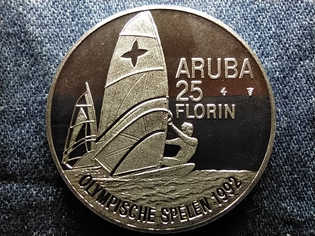 Aruba 1992. &eacute;vi ny&aacute;ri olimpia, Barcelona .925 Ez&uuml;st 25 Florin 