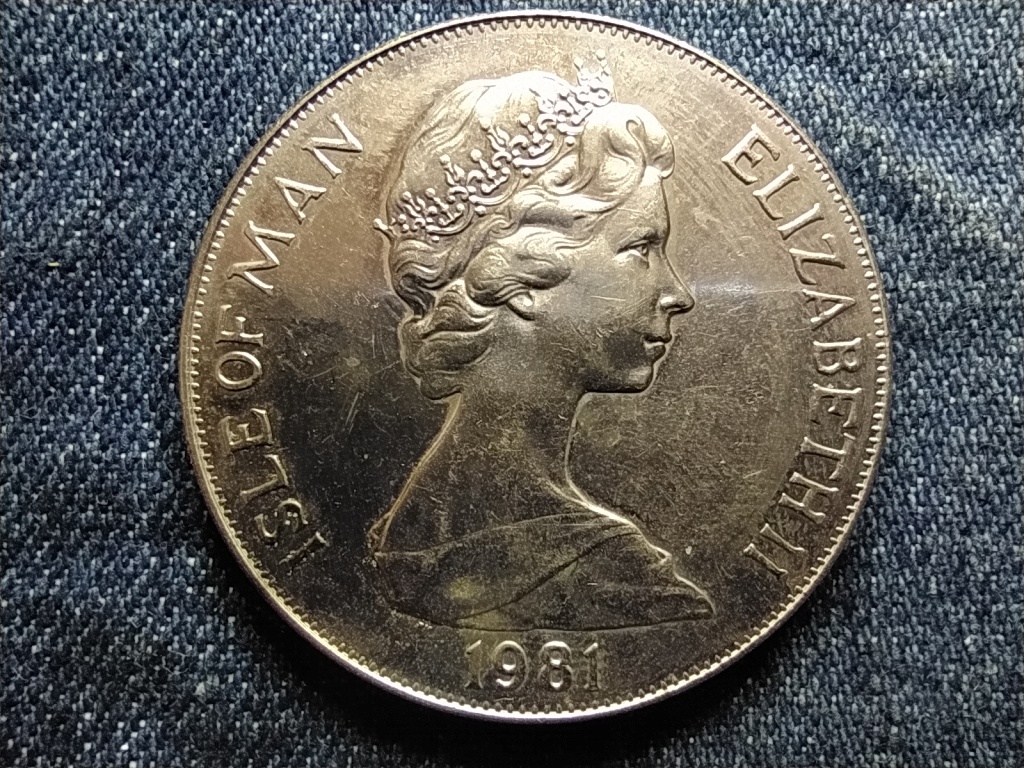 Man-sziget K&aacute;roly herceg &eacute;s Lady Diana esk&uuml;vője .925 Ez&uuml;st 1 Korona 
