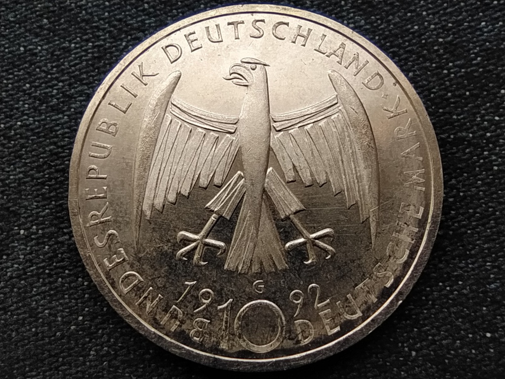 N&eacute;metorsz&aacute;g 125 &eacute;ve sz&uuml;letett K&auml;the Kollwitz .625 ez&uuml;st 10 M&aacute;rka