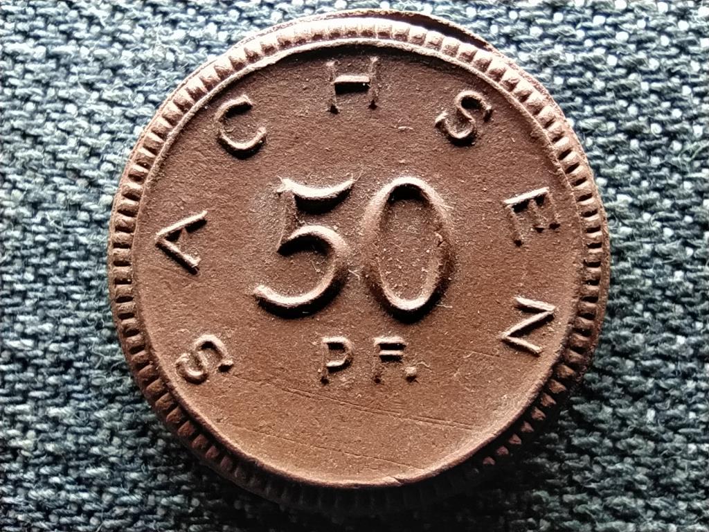 N&eacute;metorsz&aacute;g Sz&aacute;szorsz&aacute;g porcel&aacute;n 50 Pfennig