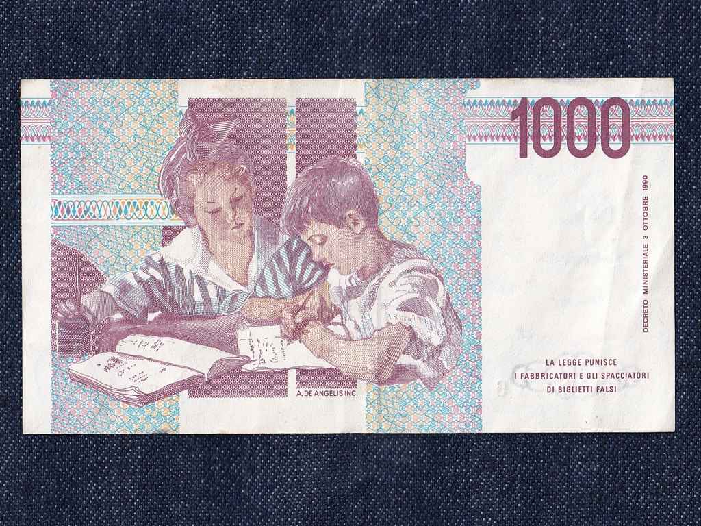 Olaszorsz&aacute;g 1000 L&iacute;ra bankjegy