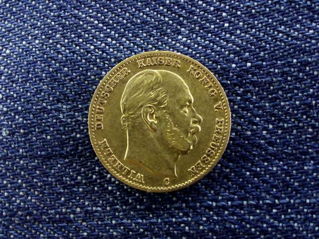 Poroszorsz&aacute;g I. Vilmos (1861-1888) .900 arany 10 m&aacute;rka 3,982g