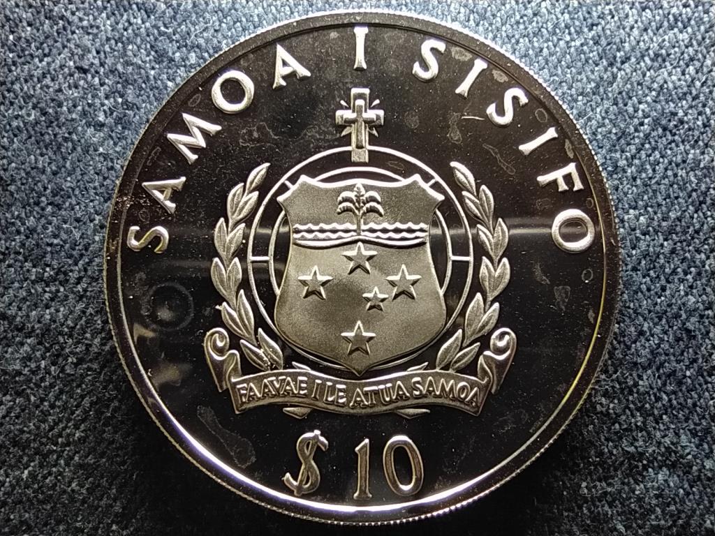 Szamoa Vesz&eacute;lyeztetett &aacute;llatvil&aacute;g .925 ez&uuml;st 10 Doll&aacute;r