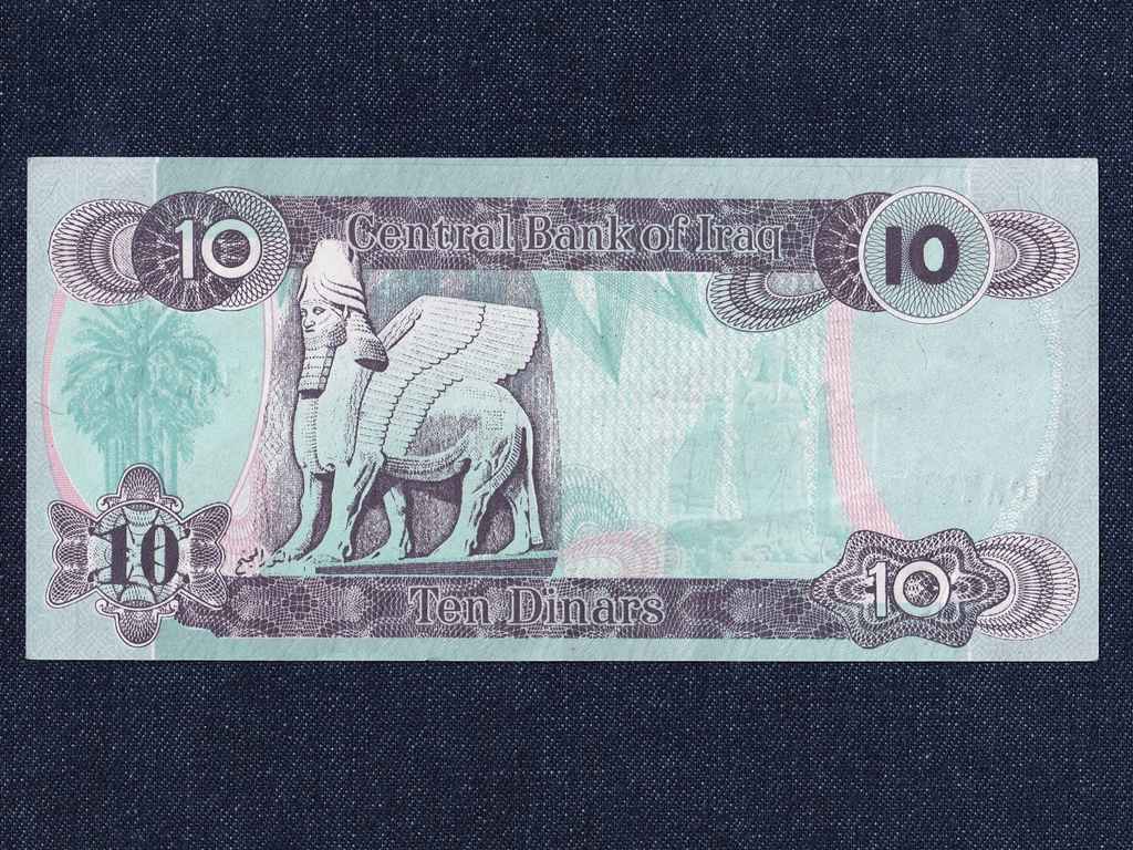 Irak Saddam Hussein 10 D&iacute;n&aacute;r bankjegy