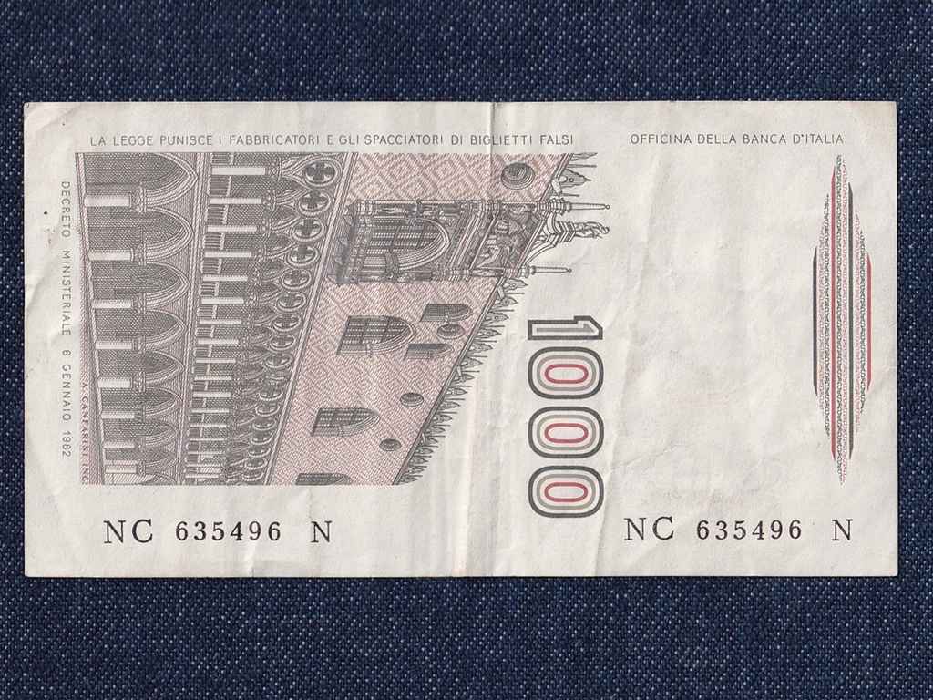 Olaszorsz&aacute;g K&ouml;zt&aacute;rsas&aacute;g (1946-) 1000 L&iacute;ra bankjegy