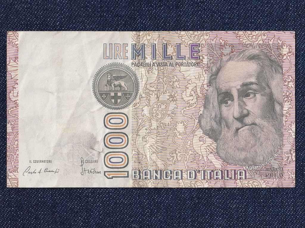 Olaszorsz&aacute;g K&ouml;zt&aacute;rsas&aacute;g (1946-) 1000 L&iacute;ra bankjegy