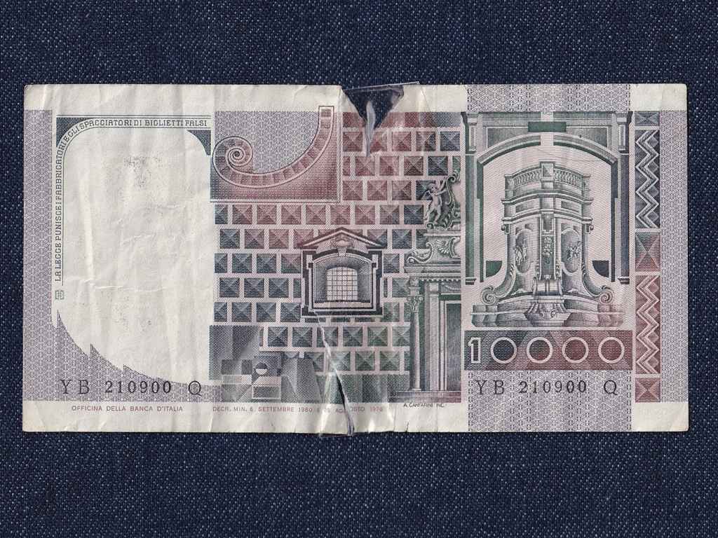 Olaszorsz&aacute;g K&ouml;zt&aacute;rsas&aacute;g (1946-) 10000 L&iacute;ra bankjegy