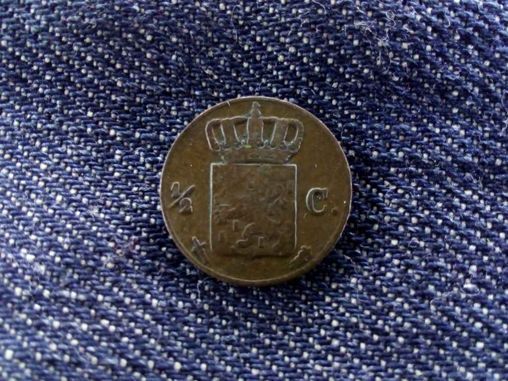 Hollandia II. Vilmos (1840-1849) 1/2 Cent
