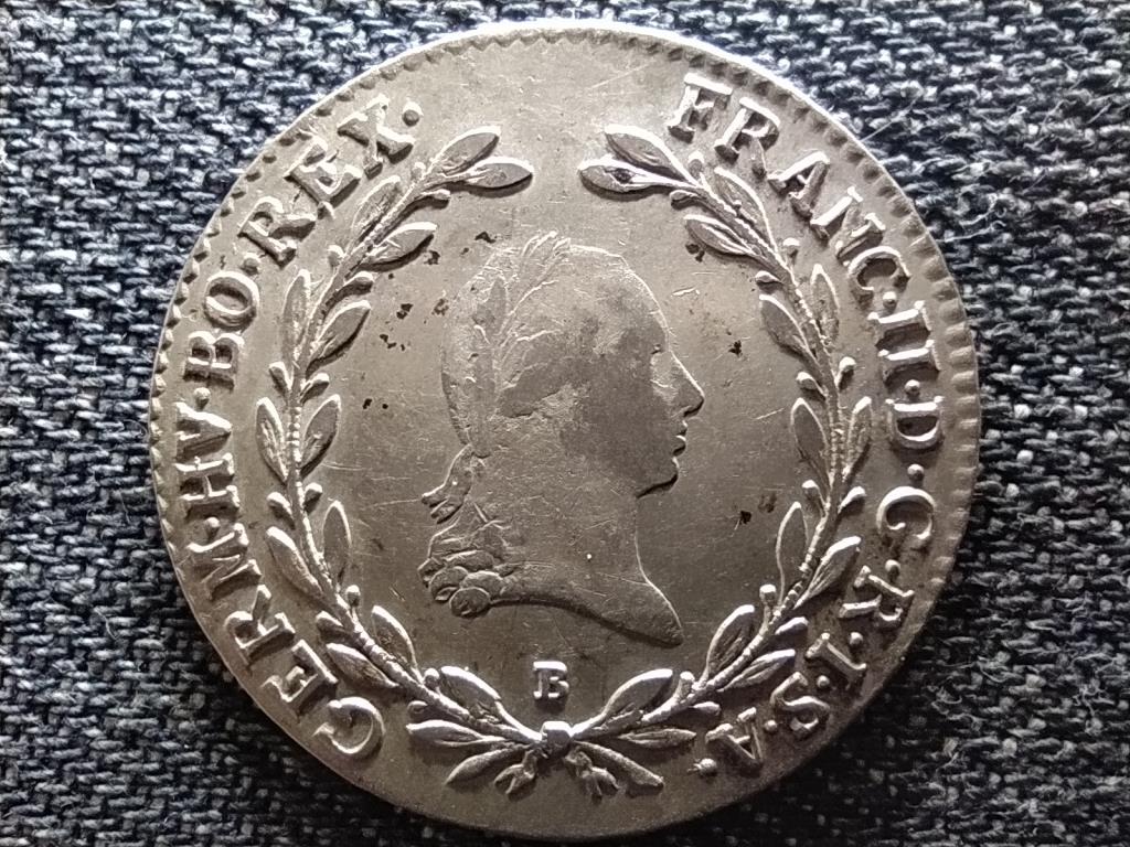 Ausztria II. Ferenc .583 ez&uuml;st 20 Krajc&aacute;r
