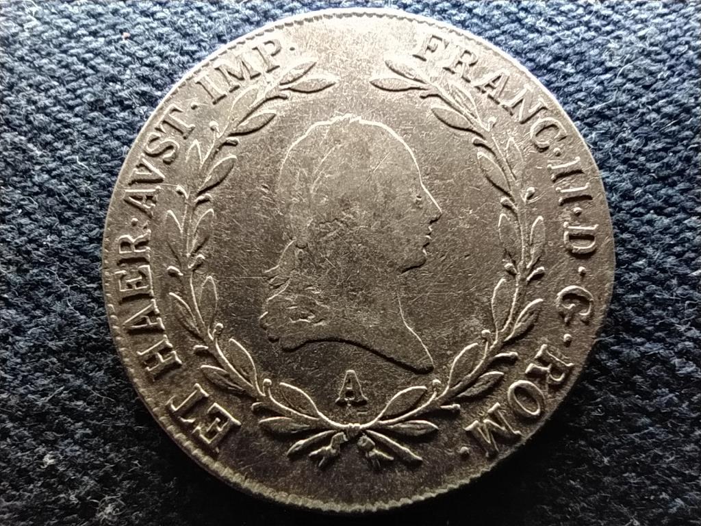 Ausztria II. Ferenc .583 ez&uuml;st 20 Krajc&aacute;r