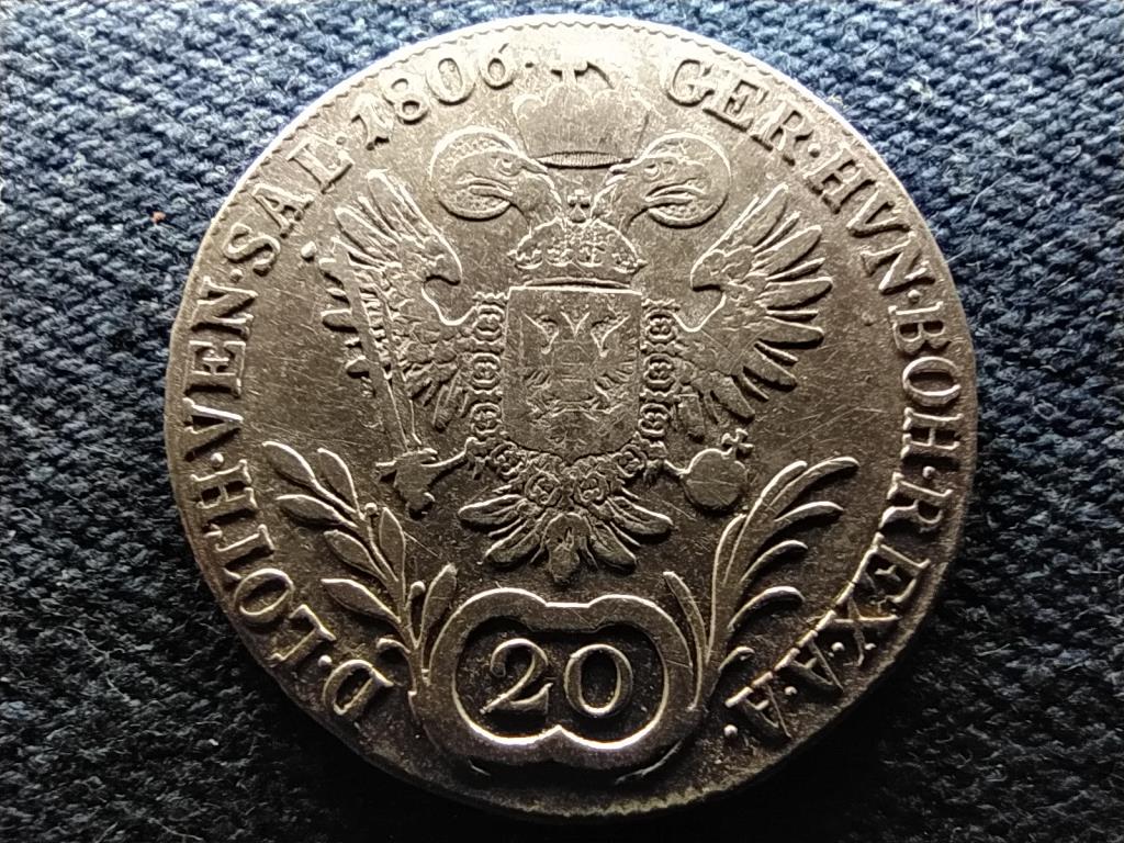 Ausztria II. Ferenc .583 ez&uuml;st 20 Krajc&aacute;r