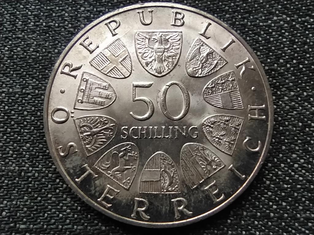 Ausztria I. Miksa hal&aacute;l&aacute;nak 450. &eacute;vfordul&oacute;ja .900 ez&uuml;st 50 Schilling