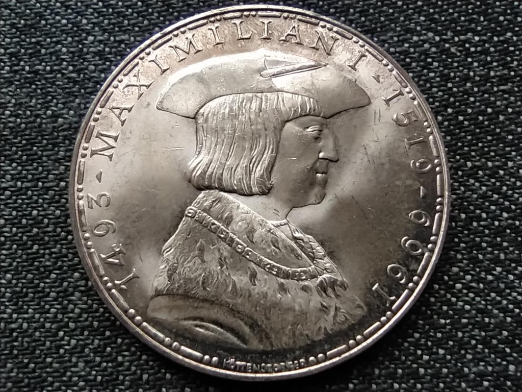 Ausztria I. Miksa hal&aacute;l&aacute;nak 450. &eacute;vfordul&oacute;ja .900 ez&uuml;st 50 Schilling