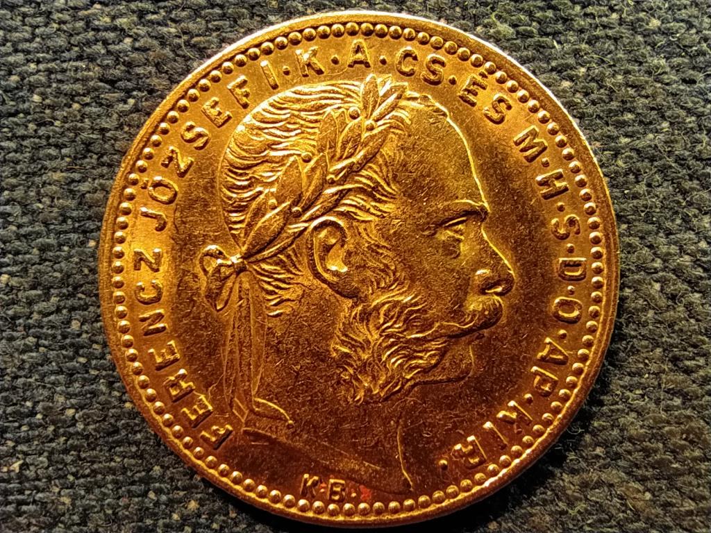 Magyarorsz&aacute;g I. Ferenc J&oacute;zsef (1848-1916) .900 arany 20 Francs 8 Forint 6,4516g