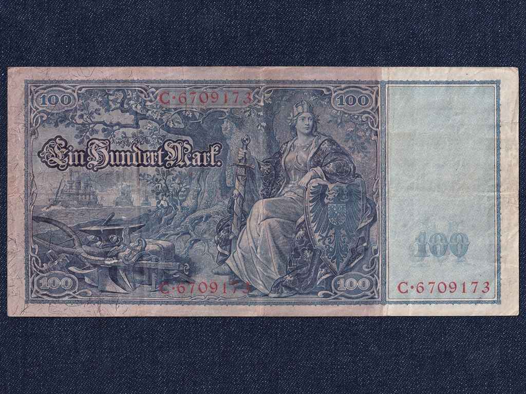 N&eacute;metorsz&aacute;g M&aacute;sodik Birodalom (1871-1918) 100 M&aacute;rka bankjegy