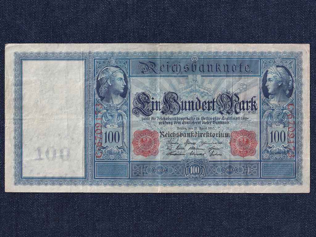 N&eacute;metorsz&aacute;g M&aacute;sodik Birodalom (1871-1918) 100 M&aacute;rka bankjegy