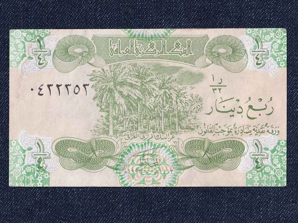 Irak 1/4 D&iacute;n&aacute;r bankjegy