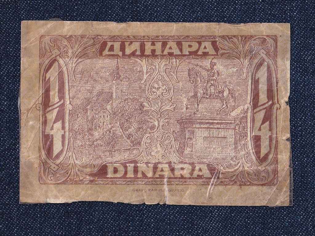 Szerb-Horv&aacute;t-Szlov&eacute;n Kir&aacute;lys&aacute;g 0.25 D&iacute;n&aacute;r bankjegy